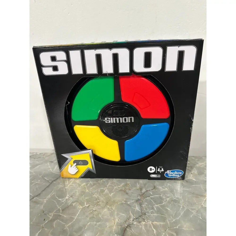 Hasbro Gaming Simon Handheld Electronic Memory Game With Lights and Sounds